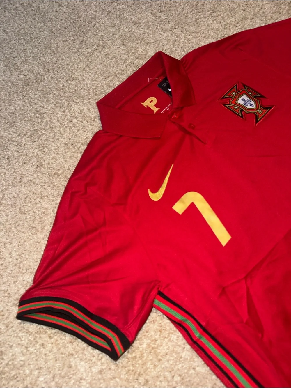 Nike Portugal 2020/2021 Cristiano Ronaldo #7 Men’s Home Soccer Jersey 🆕 - Picture 6 of 8